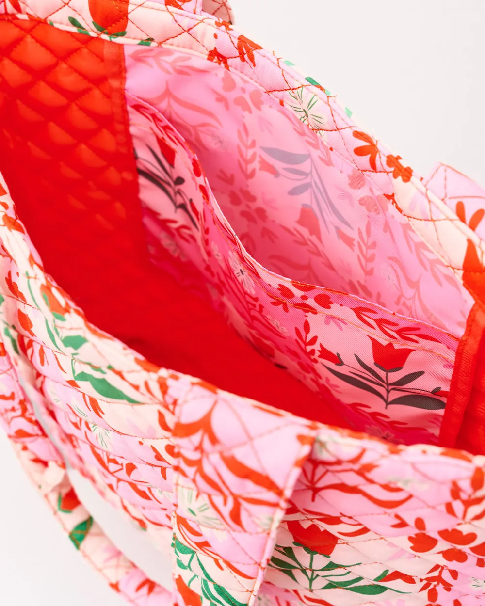 ban.do Quilted Tote - Pink Tile Floral^ Bags
