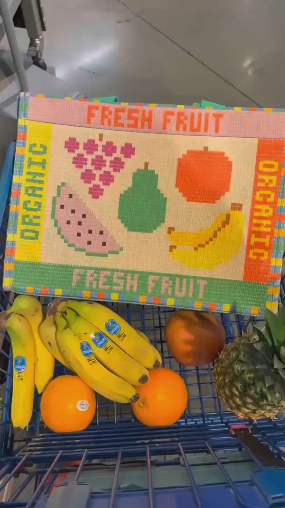 ban.do Rattan Market Bag - Fruit Tiles^ Bags
