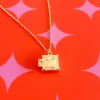 A Shop of Things Ravioli Locket Necklace^ Jewelry
