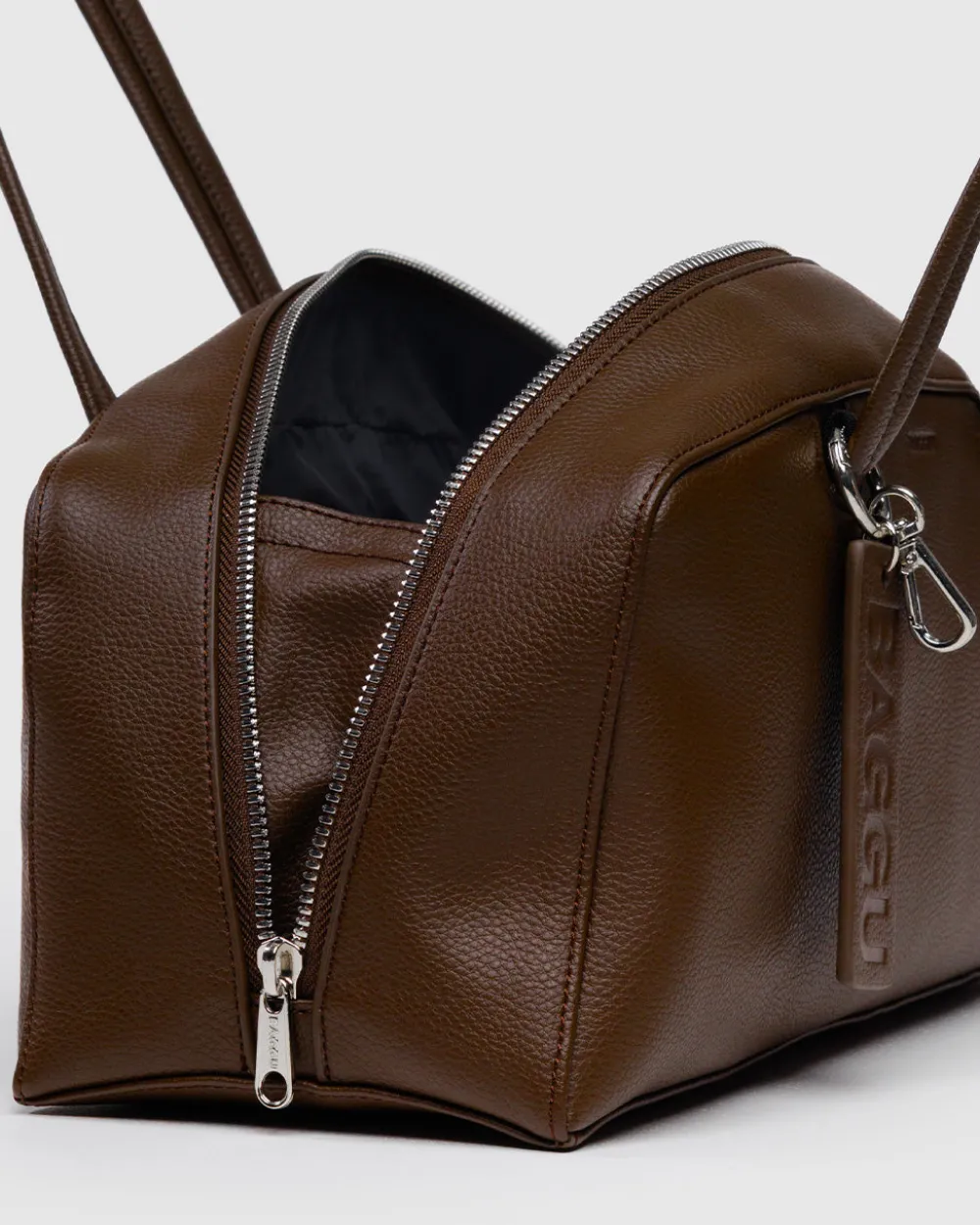 Baggu Recycled Leather Bowler Bag - Brown^ Bags