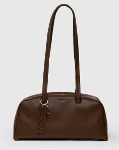 Baggu Recycled Leather Bowler Bag - Brown^ Bags