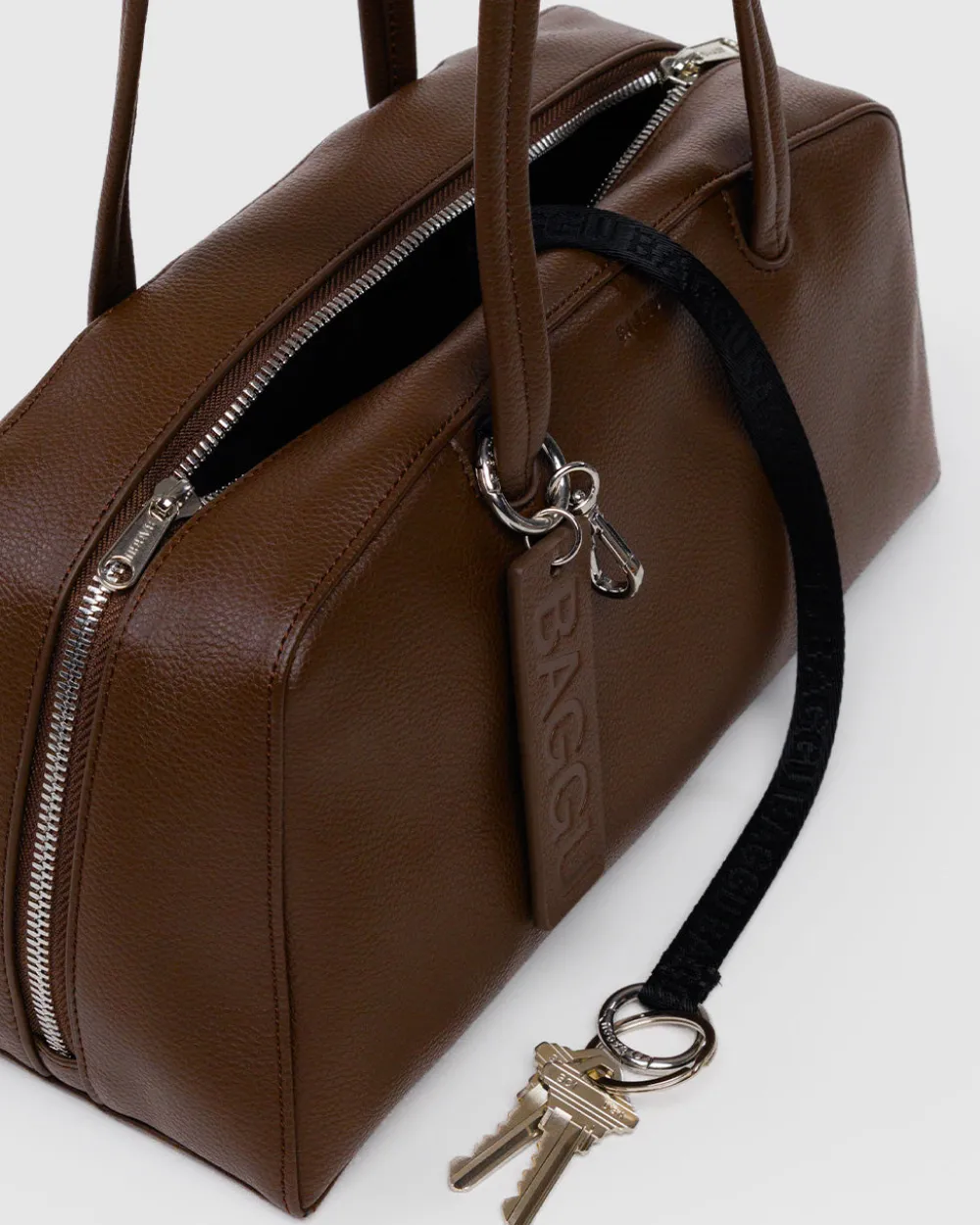 Baggu Recycled Leather Bowler Bag - Brown^ Bags