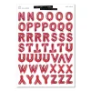 Sadie's Stickers Red Balloon Letter Set - Letters & More Sticker Set^ Stickers + Tape