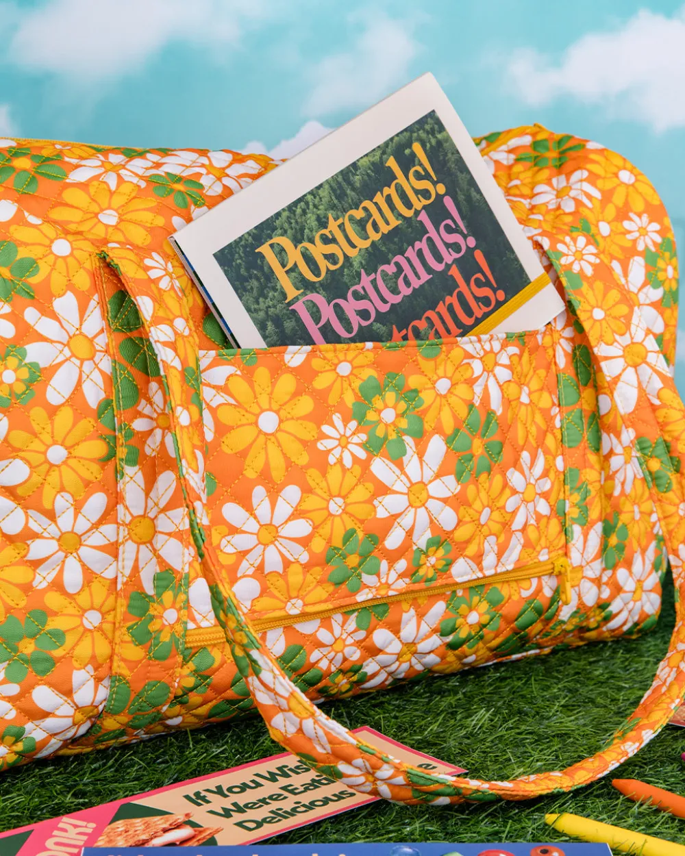 ban.do Retro Floral Duffel Bag^ Travel Accessories