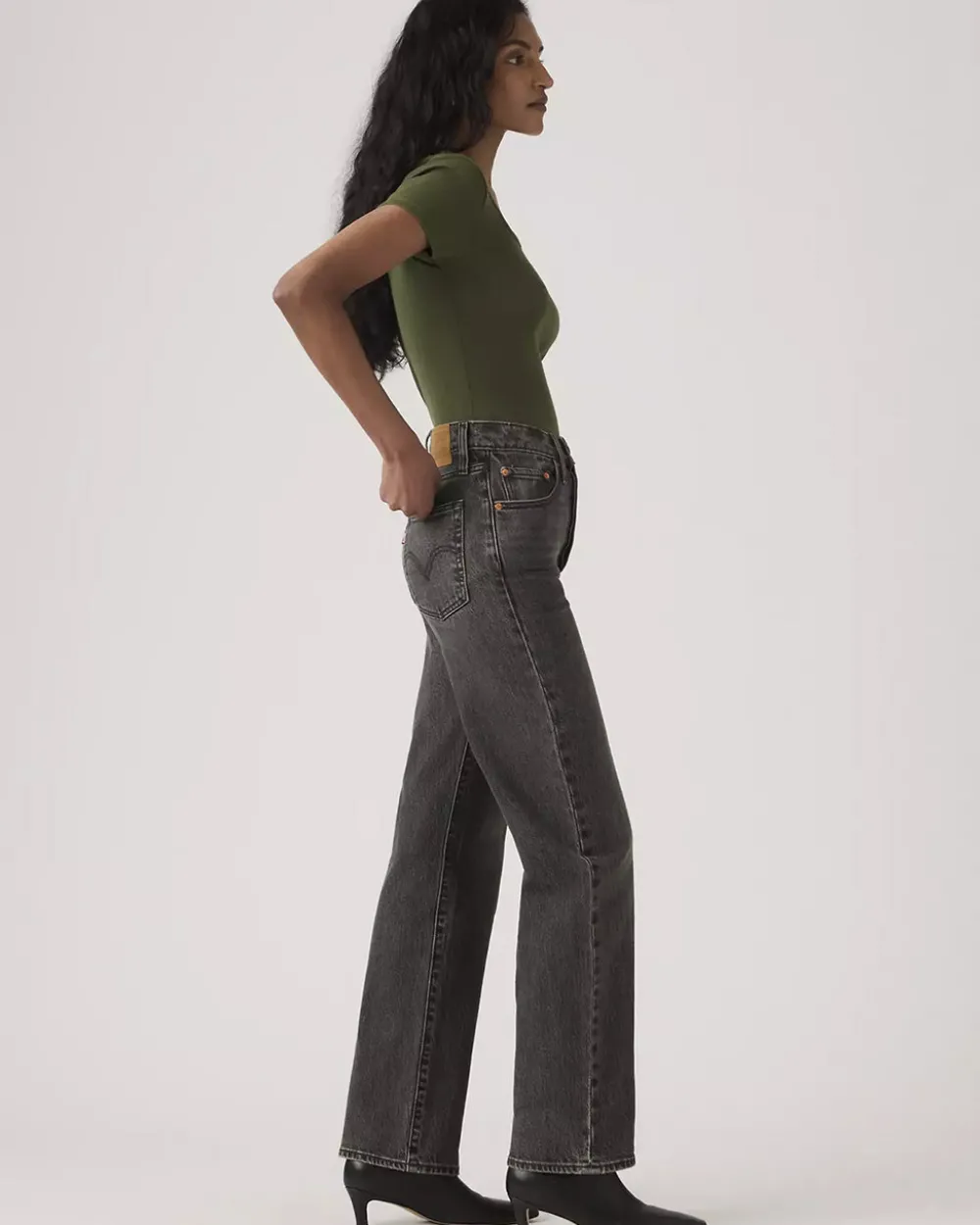 Levi's Ribcage Full Length Jeans - Automate Me^ Bottoms