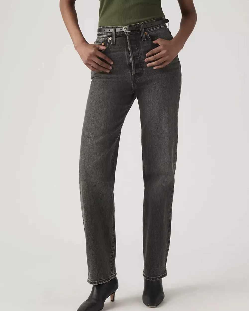 Levi's Ribcage Full Length Jeans - Automate Me^ Bottoms