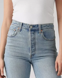 Levi's Ribcage Straight Ankle Jeans - Let's Share^ Bottoms
