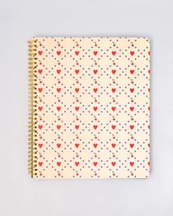 ban.do Rough Draft Large Notebook - Cherry Hearts^ Notebooks + Folders