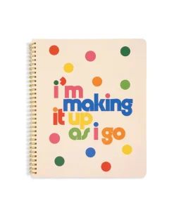 ban.do Rough Draft Large Notebook - Making it Up As I Go, Cream^ Notebooks + Folders