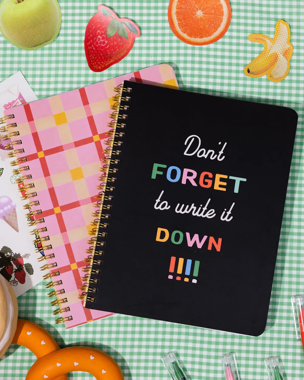 ban.do Rough Draft Mini Notebook - Pink Plaid^ Notebooks + Folders