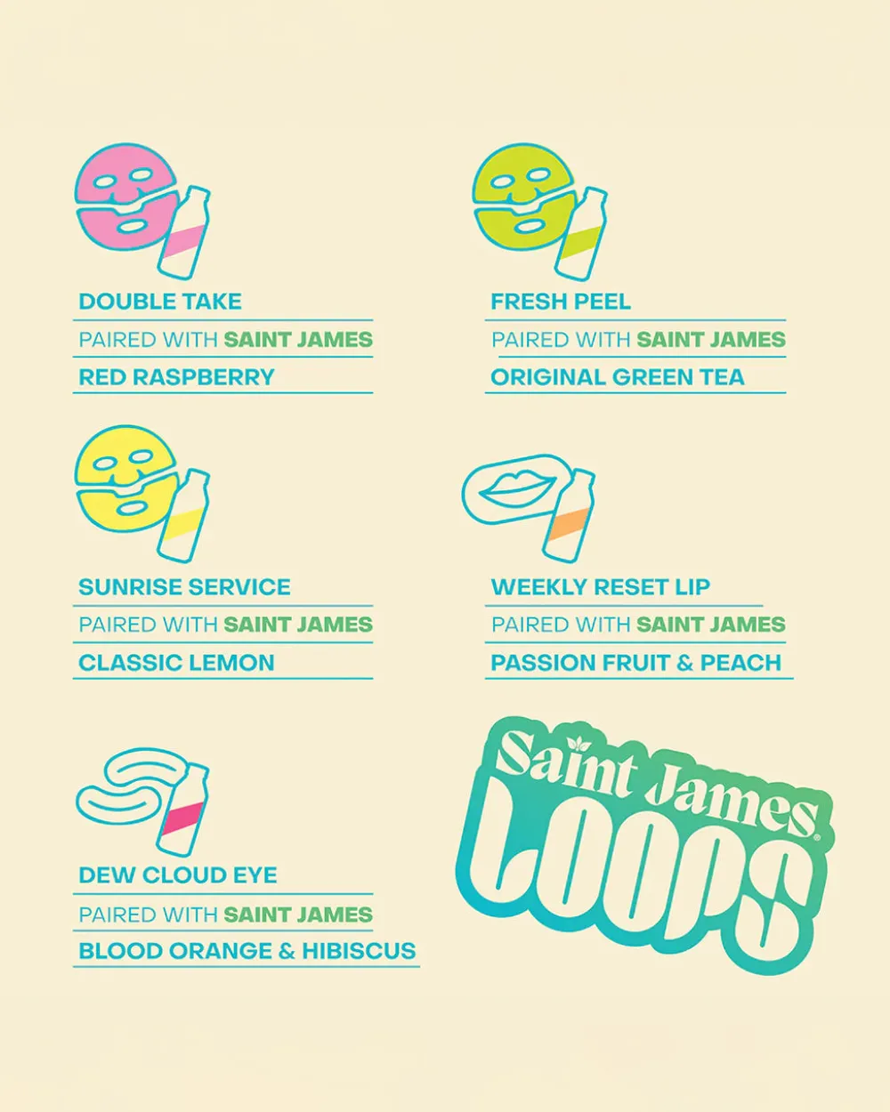 LOOPS Saint James x Variety Mask Set^ Bath + Body