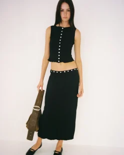 Lisa Says Gah Sammy Skirt - Caviar^ Bottoms