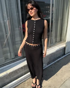 Lisa Says Gah Sammy Skirt - Caviar^ Bottoms