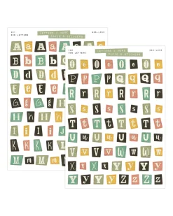 Sadie's Stickers 90's Letter Set - Letters & More Sticker Set^ Stickers + Tape