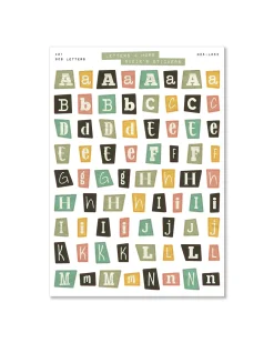 Sadie's Stickers 90's Letter Set - Letters & More Sticker Set^ Stickers + Tape