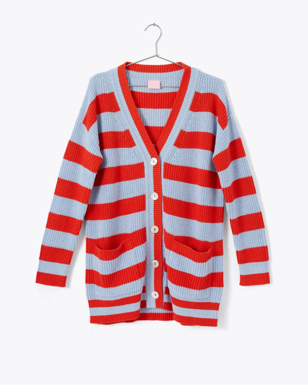 ban.do Slouchy Cardigan - Red/Blue Stripe^ Sweaters