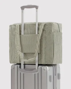 Baggu Small Cloud Carry-On Bag - Sage Stripe^ Bags