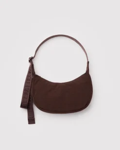 Baggu Small Nylon Crescent Bag w/ Key Leash - Coffee^ Bags