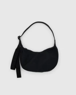 Baggu Small Nylon Crescent Bag w/ Key Leash - Black^ Bags