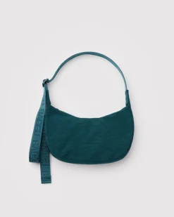 Baggu Small Nylon Crescent Bag w/ Key Leash - Deep Sea^ Bags
