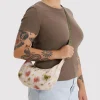 Baggu Small Nylon Crescent Bag w/ Key Leash - Abstract Floral^ Bags