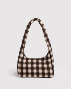 Baggu Small Nylon Meringue Bag - Blurred Gingham Brown^ Bags