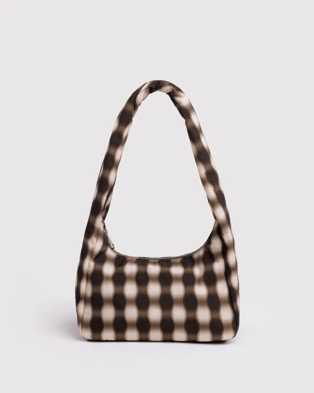 Baggu Small Nylon Meringue Bag - Blurred Gingham Brown^ Bags
