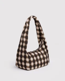 Baggu Small Nylon Meringue Bag - Blurred Gingham Brown^ Bags