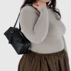 Baggu Small Recycled Leather Bowler Bag - Black^ Bags