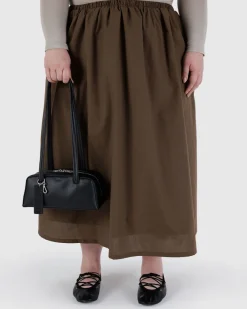 Baggu Small Recycled Leather Bowler Bag - Black^ Bags