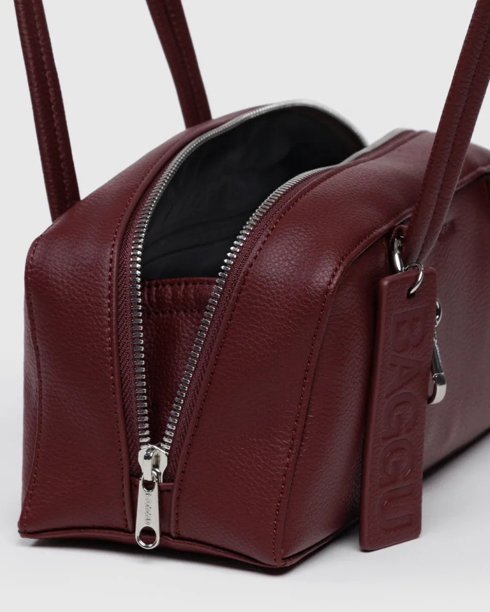 Baggu Small Recycled Leather Bowler Bag - Mahogany^ Bags