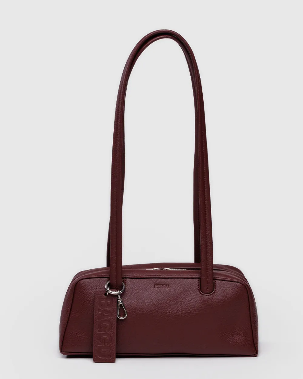Baggu Small Recycled Leather Bowler Bag - Mahogany^ Bags