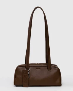 Baggu Small Recycled Leather Bowler Bag - Brown^ Bags