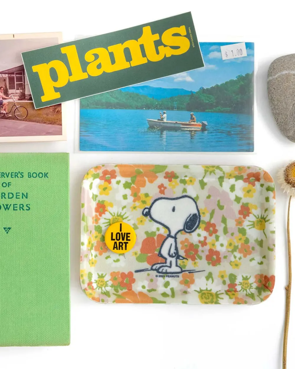 Three Potato Four Small Trinket Tray - Snoopy Wildflowers^ Kitchen + Bar