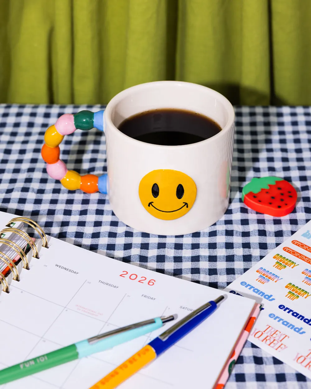 ban.do Smiley Face Ceramic Mug^ Kitchen + Bar