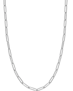 HoopLa Style Stainless Steel Paper Clip Chain - Silver^ Jewelry