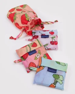 Baggu Standard Set of 3 - Carrots + Berries^ Bags