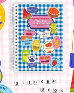 Sadie's Stickers Sticker Book - Fresh Fruit Labels^ Stickers + Tape