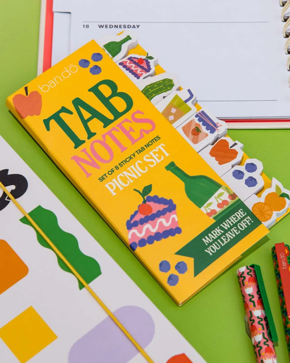 ban.do Sticky Tab Notes - Picnic Set^ Desk Accessories