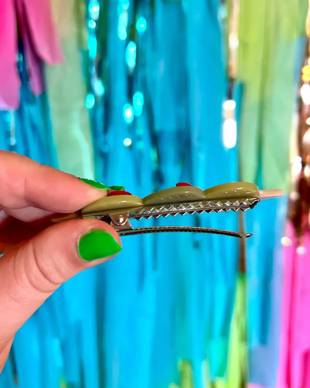 The Peach Fuzz Stuffed Olive Hair Clip Set^ Hats + Hair