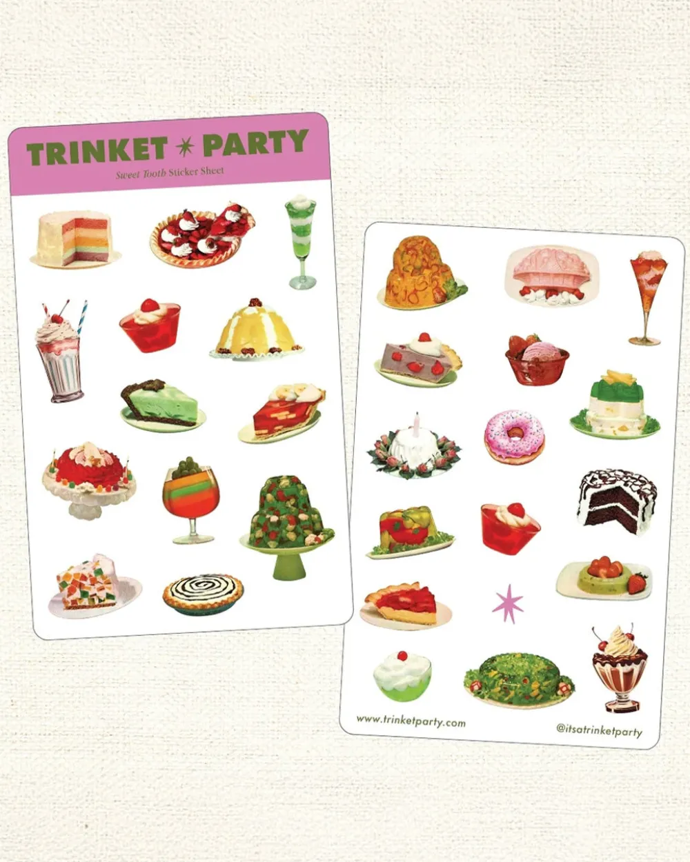 Trinket Party Sweet Tooth Sticker Sheets^ Stickers + Tape