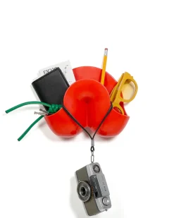 Heller Swell Mini Wall Organizer - Red Orange^ Home + Décor