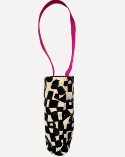 Jenny Pennywood The Checks Wine Tote - Black + Natural^ Bags