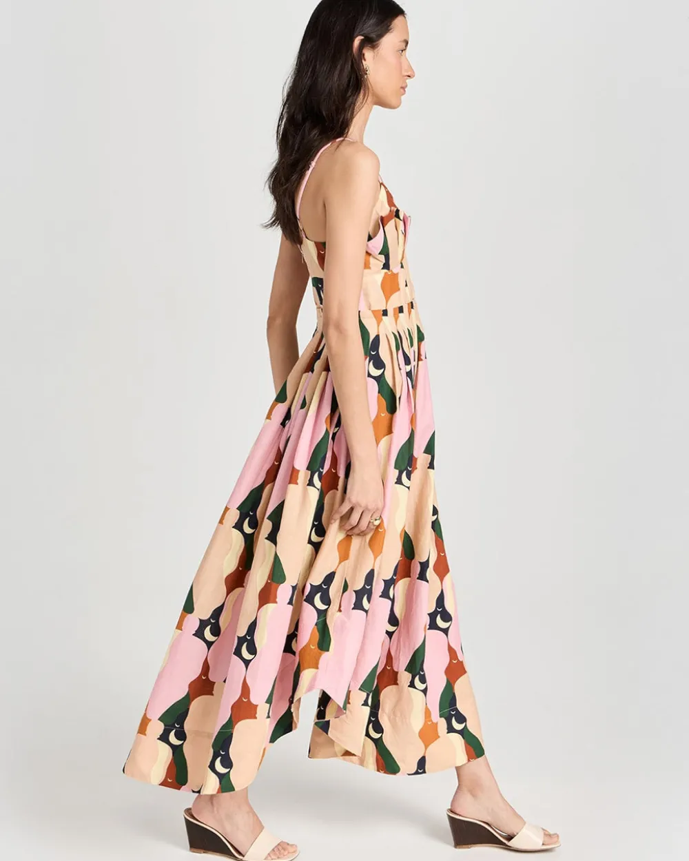 Farm Rio The Kiss Multicolor Sleeveless Midi Dress^ Dresses + Jumpsuits