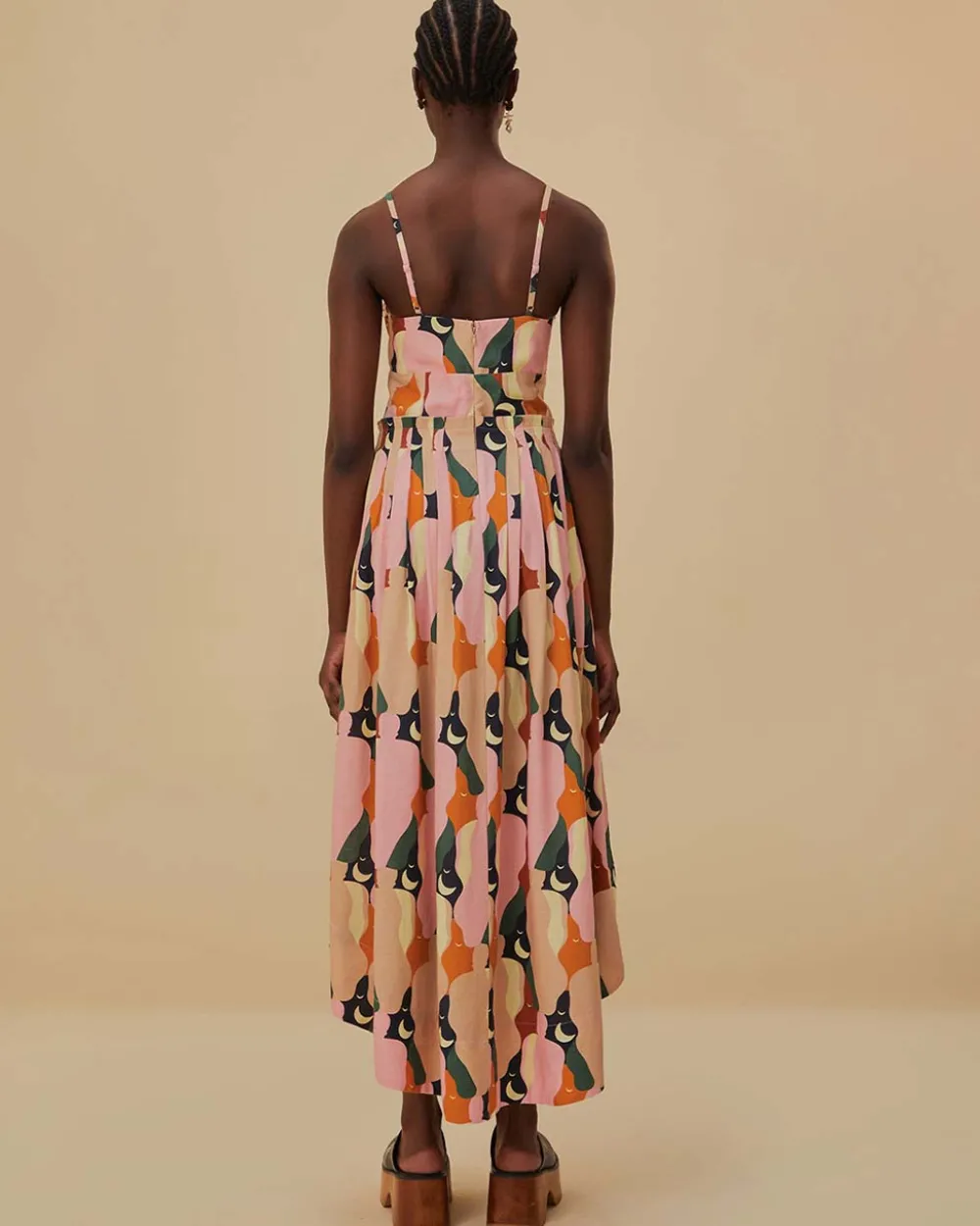 Farm Rio The Kiss Multicolor Sleeveless Midi Dress^ Dresses + Jumpsuits