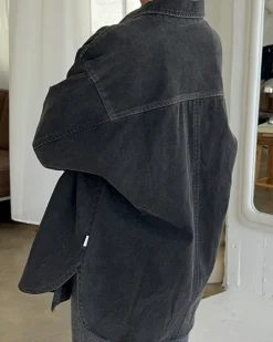 Le Bon Shoppe Theo Jacket - Black Denim^ Jackets
