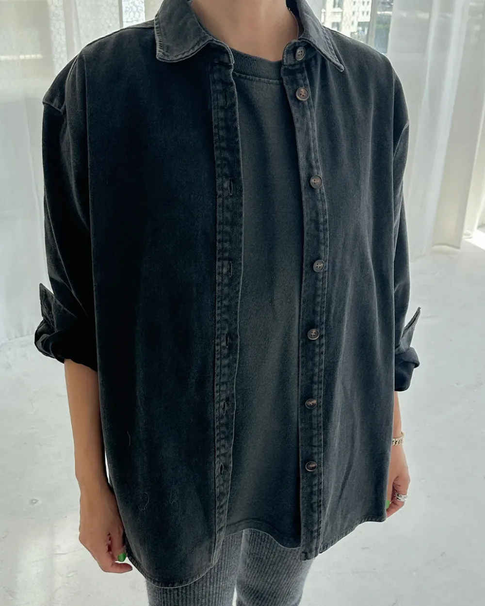 Le Bon Shoppe Theo Jacket - Black Denim^ Jackets