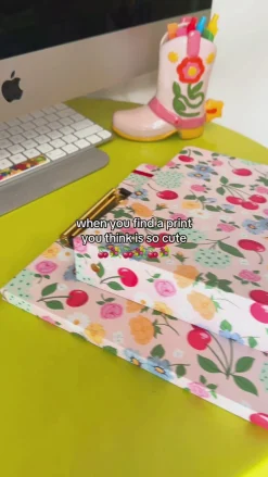 ban.do Three Ring Binder - Flowers and Fruit^ Notebooks + Folders