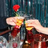 ban.do Tipsy Turvy Bar Glass Set - Pink^ Kitchen + Bar