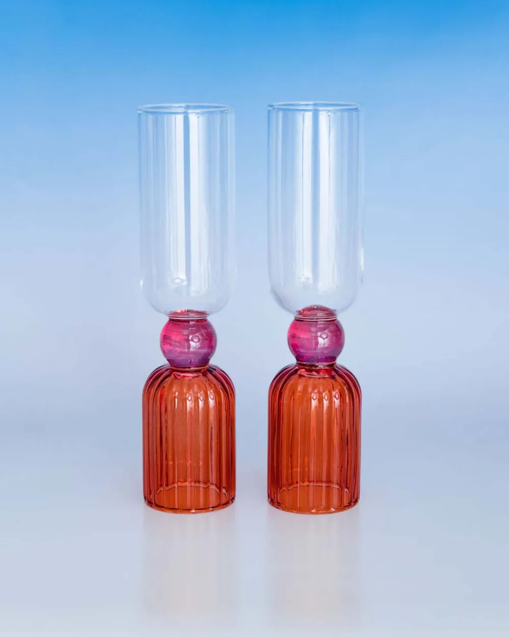 ban.do Tipsy Turvy Bar Glass Set - Pink^ Kitchen + Bar